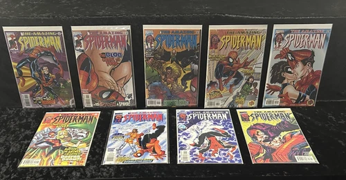 Marvel Comics the Amazing Spider-Man 1999, #10-18, 9 Book Run, all books NM