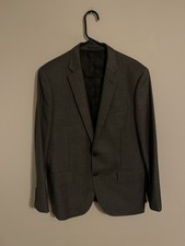 J.Crew Ludlow Dark Gray Tollegno 1900 Wool Blazer Suit Jacket Coat - Men's 40S