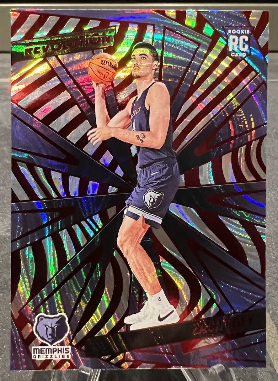 Zach Edey 2024-25 Panini Revolution #134 - Red Swirl RC - Grizzlies