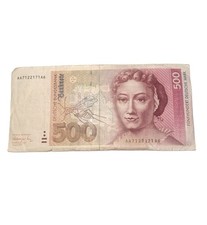 RARE 1989 & 1993 -500 Deutsche Mark AA7122171A6 FOR COLLECTORS -See Video