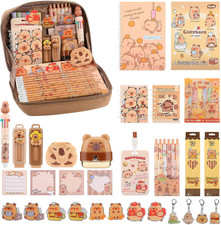 Capybara School Supplies for Boy Girl,14 Kind 51PCS Capybara Stationery Set