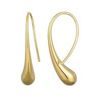 Cavill Damen Silberohrringe Tropfen 925 Sterling Silber Vergoldet 28,5Mm