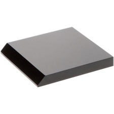 Plymor Black Acrylic Angled Square Display Base, 3" W x 3" D x 0.375" H