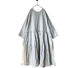 Nest Robe Beige 2-Way Linen Dress Natural Dye Used -Shipping from Japan