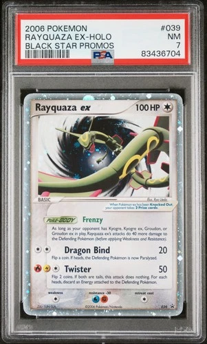 RAYQUAZA EX HOLO 039 BLACK STAR PROMOS POKEMON PSA 7