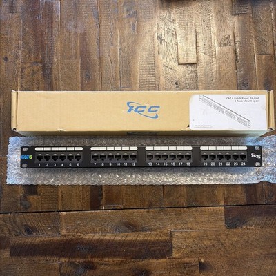 ICC ICMPP02460 CAT6, Network Patch Panel, 24 Port, 1 RMS/RU