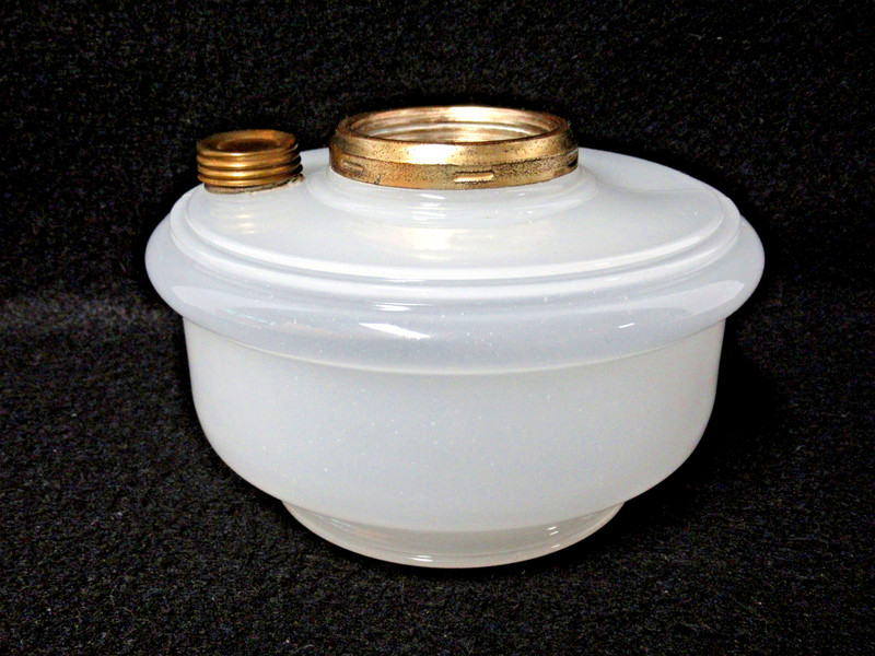 ALADDIN WHITE MOONSTONE BRACKET OR HANGING OIL LAMP FONT EXCELLENT!!!