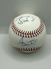 Willie Mays/Barry Bonds Autographed Vintage Official Size Baseball ca. 1994.