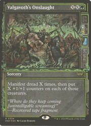 Valgavoth's Onslaught (Showcase) Foil - #324 - Rare - Duskmourn: House of Horror