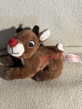 Rudolph The Red Nose Reindeer Stuffed Animal Plush Dan Dee Nostalgia Santa Cute