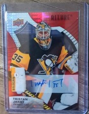 2021-22 Upper Deck Allure - Tristan Jarry #69 Red Rainbow Autographs (AU)