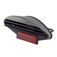 RüCklicht Roller/Moped LED BCD Nitro/Aerox RX Schwarz Homologiert Schwarze Lame