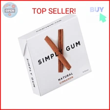 Simply Gum Natural Chewing Gum (Cinnamon, 15 Count (Pack of 1))