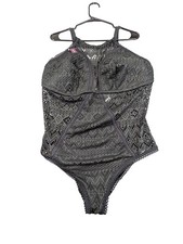 Adore Me Swimsuit Womens 2X Black Crochet Lac...