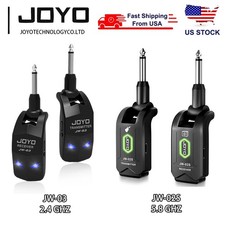JOYO 5.8GHz Wireless Guitar System Transmitter Receiver 4 Channels Rechargeable
