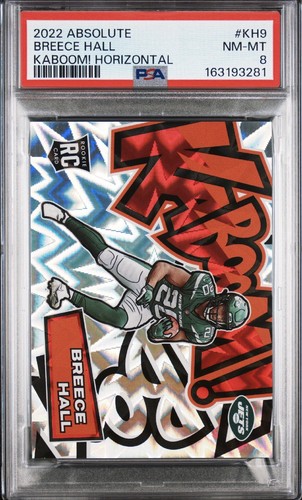 Breece Hall #KH-9 2022 Panini Absolute Kaboom Horizontal card