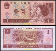 China 1 Yuan 1996, Paper