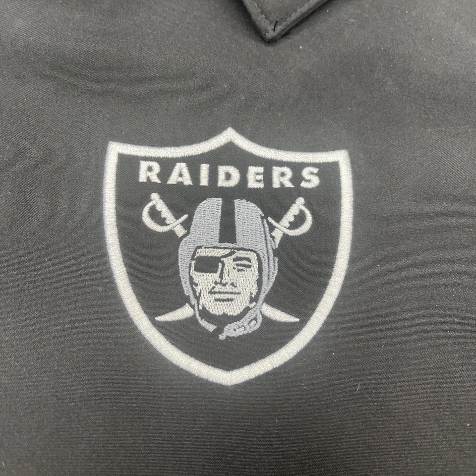 Oakland Raiders 全拉链夹克男式 L 码大号 NFL 足球 G III — 第 4/4 张图片
