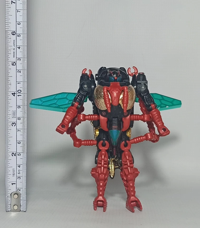 HASBRO VTG 1998 TRANSFORMERS BEAST WARS DELUXE TRANSMETALS WASPINATOR ROBOT - Image 2 of 4
