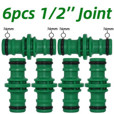 5Pcs 1/2Inch Garden Hose Quick Connector 16Mm Pipe Fitting Tap Adapter Repair Wa