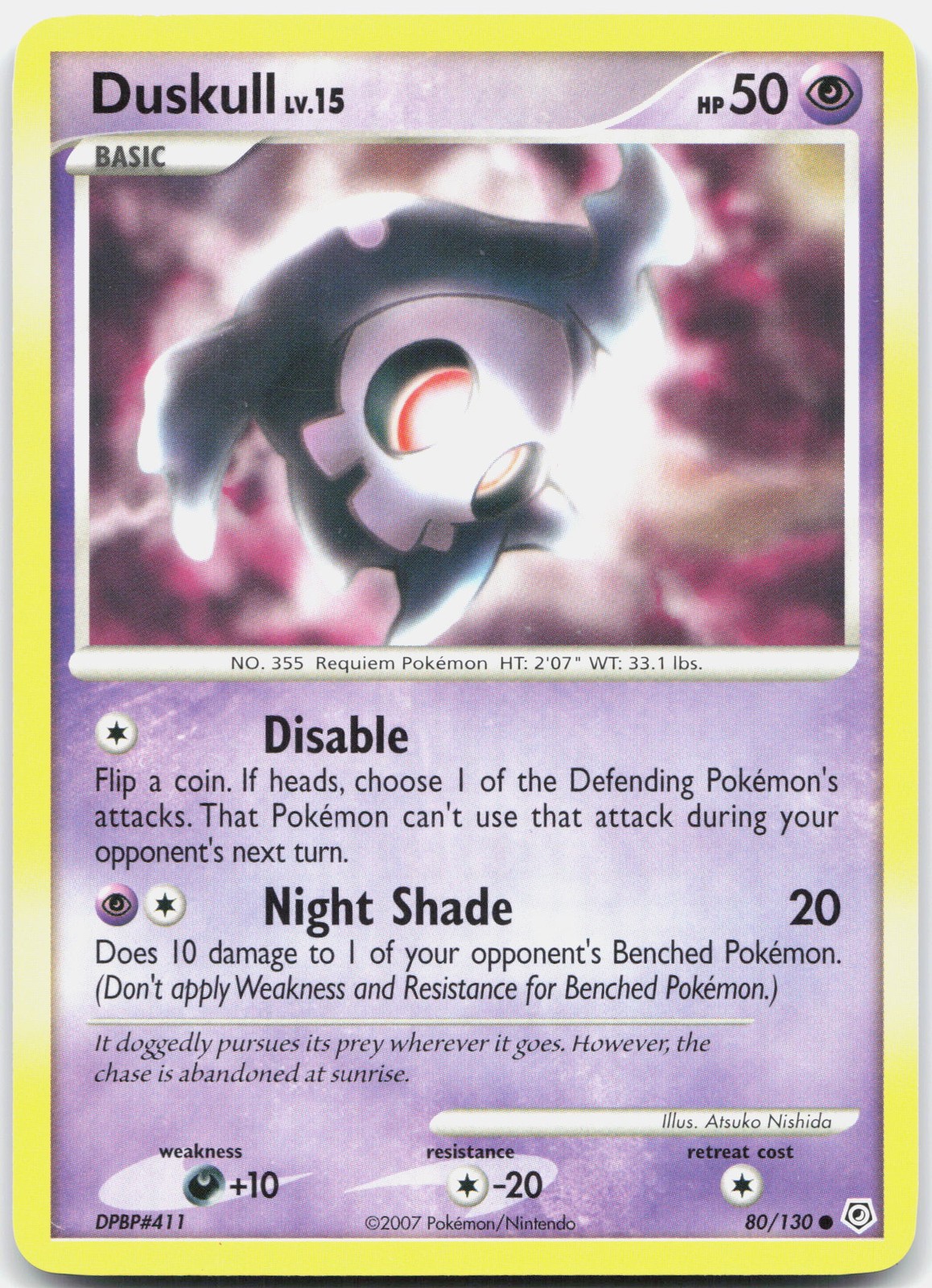 Duskull Common Diamond and Pearl 80/130 NM
