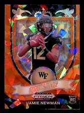 Jamie Newman 2021 Panini Prizm Draft Picks Crusade Orange Ice Prizm #174 RC