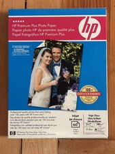 Box HP Premium Plus Photo Paper 5 x 7 Glossy 60 Sheet 11.5 Mil