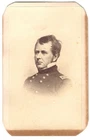 ORIGINAL CIVIL WAR CDV OF AN ETCHING OF GENERAL JOSEPH HOOKER CHANCELLORVILLE