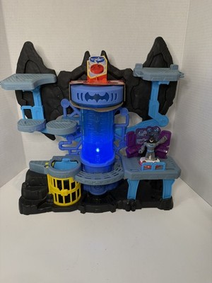 Fisher Price Imaginext DC Super Friends Bat-Tech Batcave Playset w Batman WORKS 