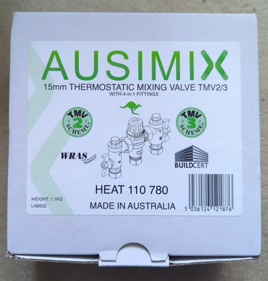 Reliance Ausimix 15mm Thermostat Mischventil 4 in 1 Tmv 2/3 Ventil Wärme 110780