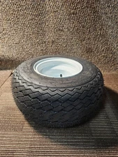 (QTY 1) Arisun Turf Sail 18x8.50-8 Golf Cart Tubeless Tire & Wheel 4 Ply 4 Lug