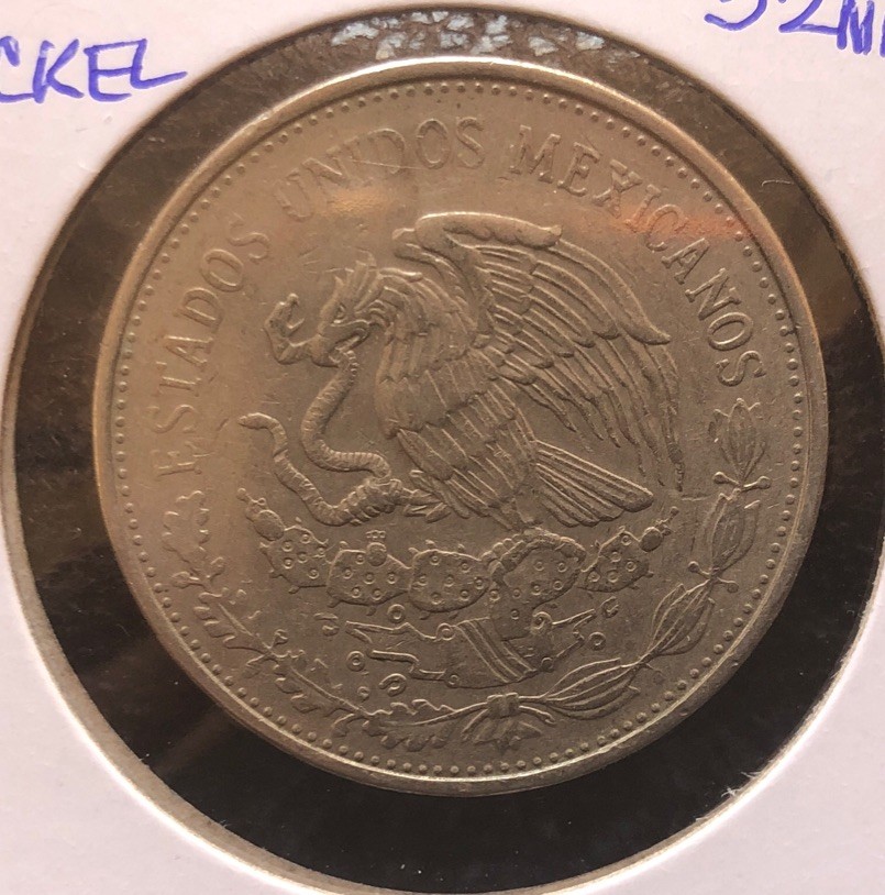 1981 MEXICO 20 PESOS COPPER NICKEL COIN -32MM-KM#486 | eBay