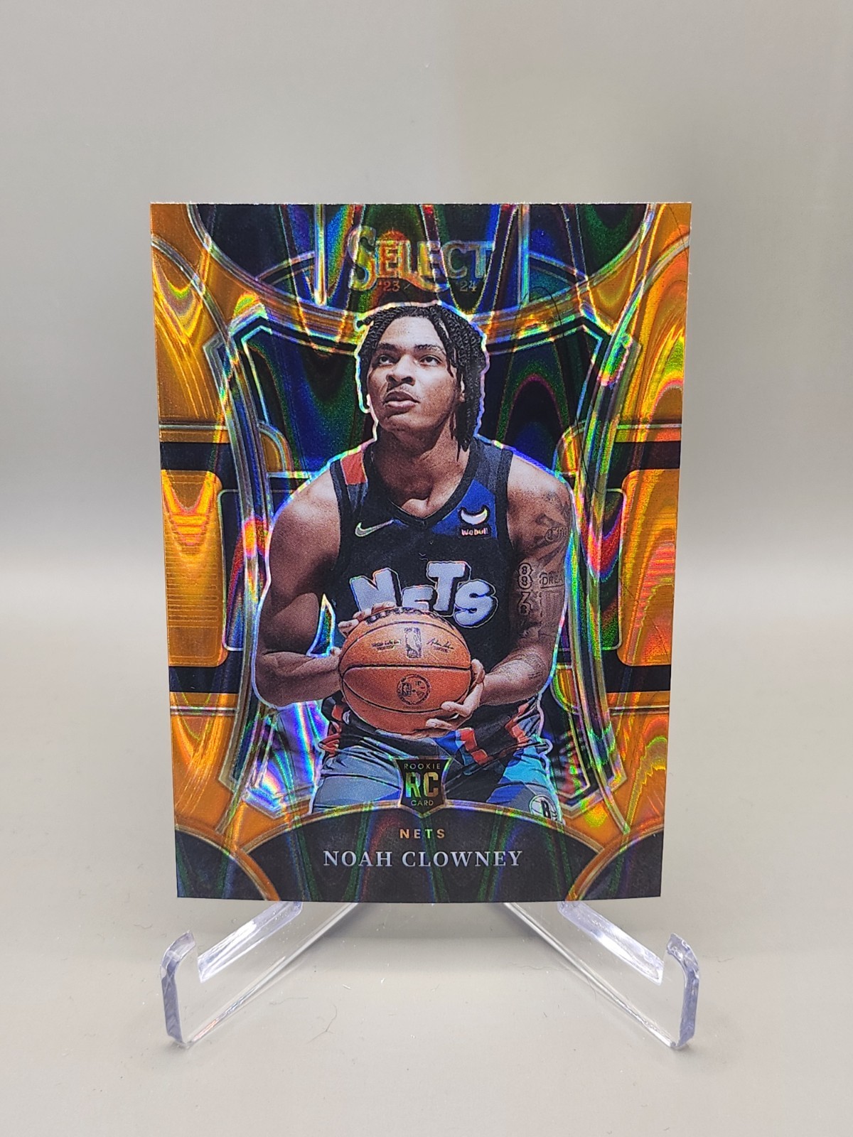 2023-24 Select Mezzanine Level Orange Tectonic Prizm Noah Clowney Rookie RC