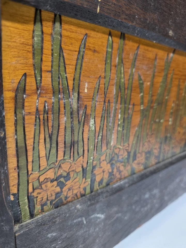 Ernest Batchelder Narcissus Chest - Original Condition, Arts & Crafts - Image 3 of 4