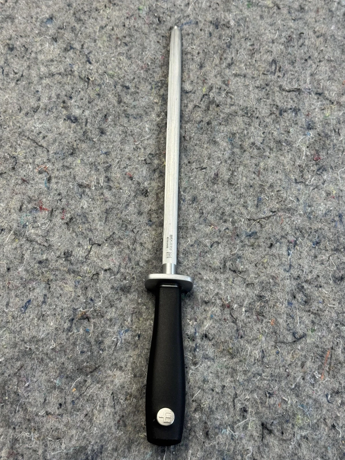 Wusthof Sharpening Steel Rod Black Handle Stainless Knife Hone Kitchen Germany
Opens in a new window