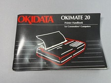 Okidata Okimate 20 Printer Handbook Manual for Commodore Computer Vintatge 1986