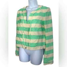 Nwot Thakoon Multicolor Striped Jacket, Size 6, Textured, Blazer, Designer, Nwot
