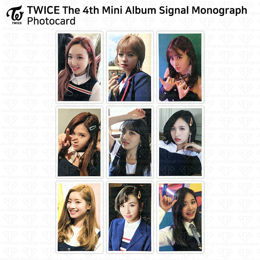 TWICE 4th Mini Album Signal Monograph Photocard KPOP Sana TWICE 4th Mini Album Signal Monograph Photocard KPOP Sana