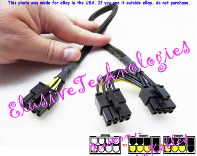    18'' Asus ROG Thor 8-Pin to Dual (6+2) Pin PCI-E Power Supply Cable 