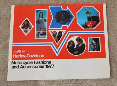 VTG 1977 Harley Davidson Brochure Motorcycle Fashions Accessories