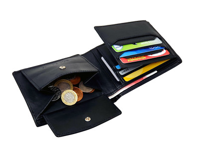 Starhide RFID-BLOCKIERUNG Echtleder dreifach gefaltete Münztasche Geldbörse Geschenk 1217