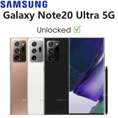 Samsung Galaxy Note 20 Ultra 5G 128GB Android Ohne Simlock 108MP Smartphone 6.9''