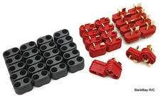 10 Male / Female New Style T-Plug (Deans Style) Connectors - No Heat Shrink