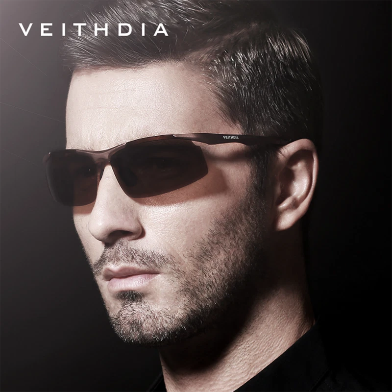 Aluminum Polarized Half Frame Sunglasses For Men Stylish Premium Driving Eyewear - Image 4 of 4