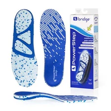 PowerStep Bridge Arch Support Insoles for Men & Women, Memory Foam Comfort