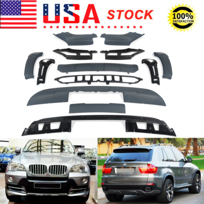 FOR BMW X5 E70 SUV M TECH AERO BODY KITS 2007-2010 FRONT & REAR BUMPER SPOILERS