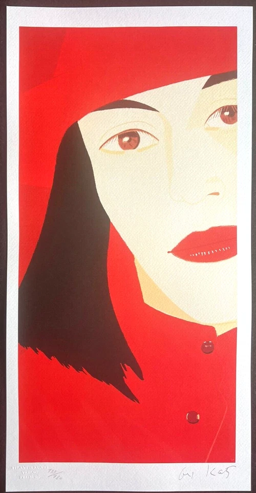 Litografía Alex Katz certificado de autenticidad original firmada numerada a lápiz certificado Foto 3 de 4