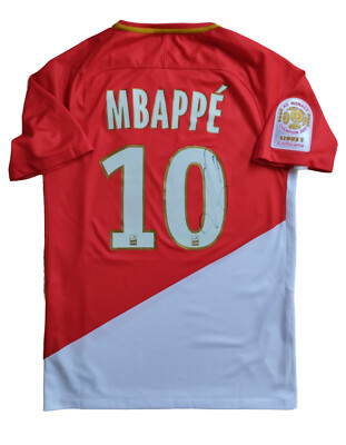 Kylian Mbappe Signed Rookie 2017 Jersey with photo proof of