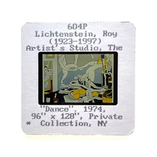 Roy Lichtenstein Artist Studio The Dance (1974) 35mm Art Slide 604P