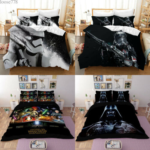 Star Wars Bedding Set 3PCS Duvet Cover Pillowcase Quilt Cover Comforter Cover - Picture 1 of 21
